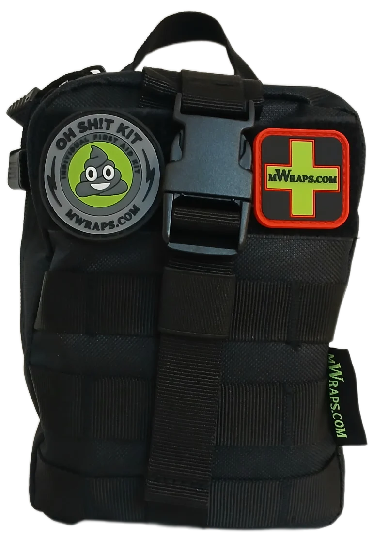 Oh Sh!t Kit | Emergency Trauma Med Kit w FREE mwrap Bandage roll