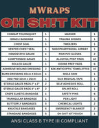 Oh Sh!t Kit | Emergency Trauma Med Kit w FREE mwrap Bandage roll